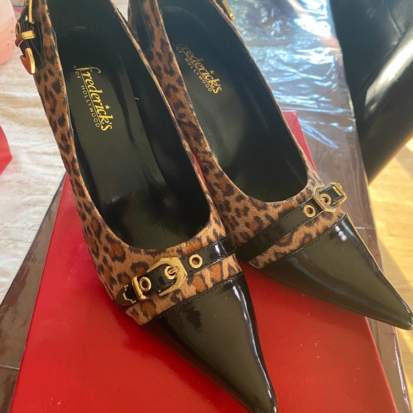 Frederick's of Hollywood Shoes - Fredericks leopard heels